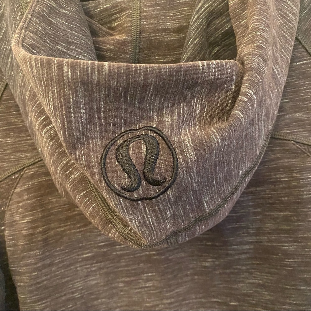 Lululemon Athletica Scuba Hoodie Heathered Marled Gray SZ 6 - Picture 6 of 8